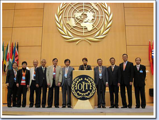 出席第99届国际劳工大会的香港特区全体代表。