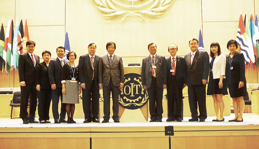 Representatives of HKSAR attending the 105th Session of the International Labour Conference
