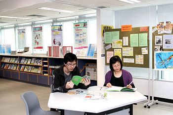 The Resource Corner in a Job Centre.