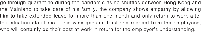 go through quarantine during the pandemic as he shuttles between Hong Kong and the Mainland to take care of his famil   
