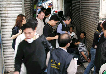 Labour Department detecting illegal workers in an inter-departmental operation to combat illegal employment.