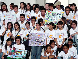 YPTP trainees participating in an experience sharing Day Camp.