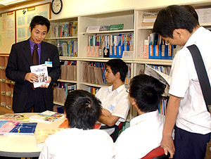 Staff of the Careers Advisory Service counselling students.