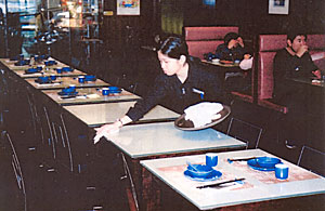 YPTP trainee acquires work experience in catering industry through workplace attachment. 