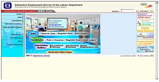 The highly popular Interactive Employment Service website. 