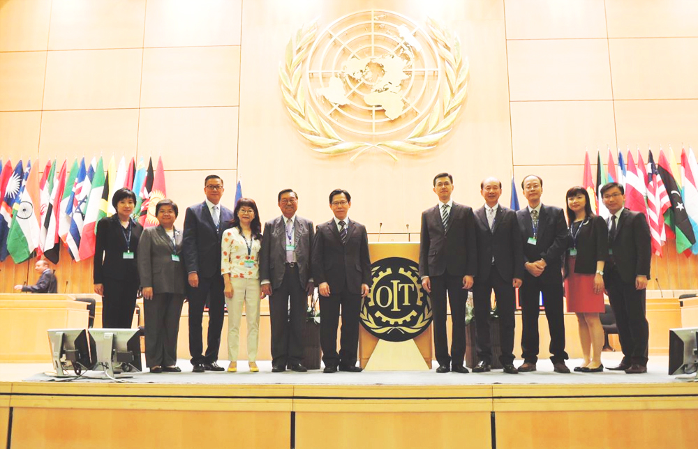 出席第104届國際勞工大會的香港特區代表