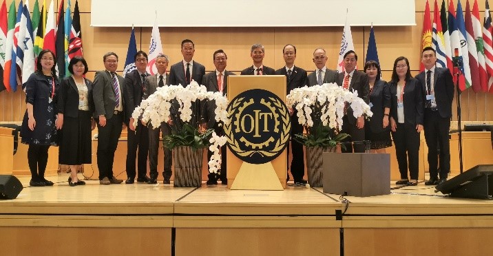 出席第108屆國際勞工大會的香港特區代表
